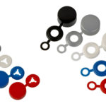 Cache vis - Cache rivet : CAP 6 - Blanc, Polytéréphthalate d'éthylène, 14.50 mm, 250 pcs